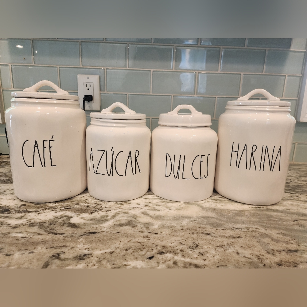 Rae Dunn Spanish Canister Set